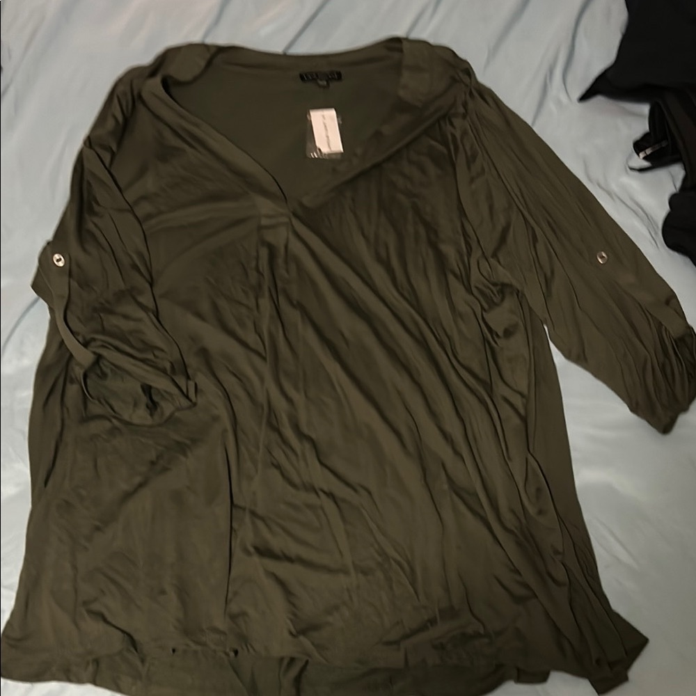 Olive Green Women's Top